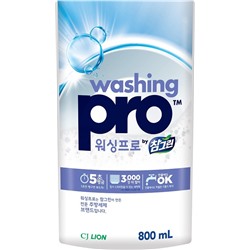 LION Средство для мытья посуды Washing Pro, мягкая упаковка,  800 мл