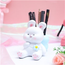 Подставка для канцелярских принадлежностей «Flower bunny», white