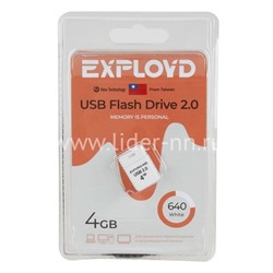 USB Flash 4GB Exployd (640) белый