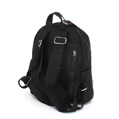 Рюкзак жен текстиль CF-0454,  1отд,  3внут+5внеш/ карм,  черный 252617