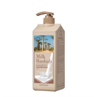 BIOKLASSE Milk Baobab Шампунь для волос - Ivory Musk 1000ml