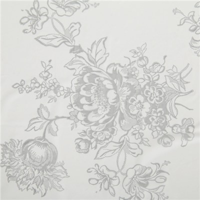 Скатерть без основы многоразовая «Гжель», 120×180 см, цвет серебряный