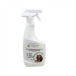 Спрей для уборки за животными CLEAN HOME ANIMAL 500мл, антизапах, антибактер         (Код: CH505  )