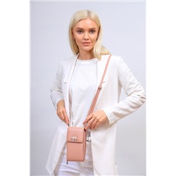 Женская сумка-портмоне на плечо, цвет розовый