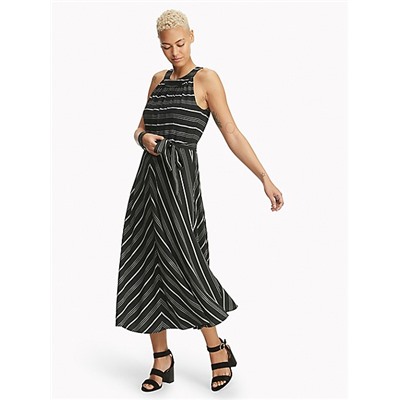 Essential Crinkle Stripe Dress