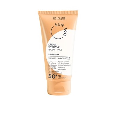 Солнцезащитный крем для чувствительной кожи лица и тела Oriflame Sun 360 с SPF 50+