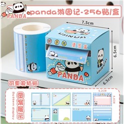 Стикеры в рулоне "Panda", blue