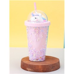 Тамблер "Unicorn styrofoam", pink (450 ml)