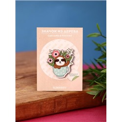 Значок Sloth in flowers