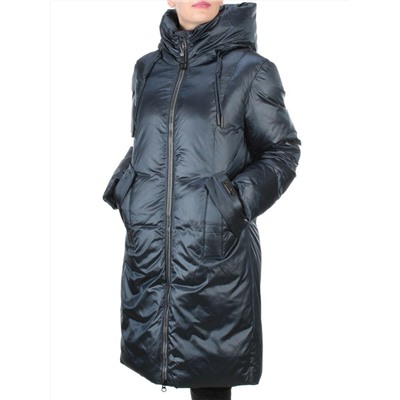 8056 DARK BLUE Пальто зимнее женское SIYAXINGE (200 гр. холлофайбера) размер 50