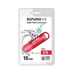USB Flash 16GB Exployd (570) красный
