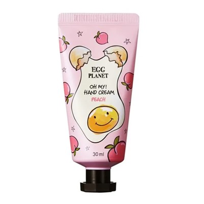 Крем для рук с ароматом персика Egg Planet Peach Hand Cream, Daeng Gi Meo Ri 30 мл