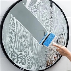 Губка-водосгон для мытья стёкл, зеркал, кафеля, 18х12х4см. MG1317