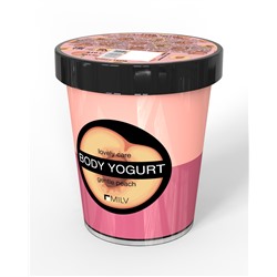 Крем-йогурт двухцветный "Персик". 210 г