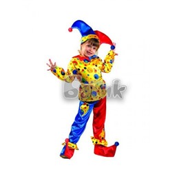 Детский карнавальный костюм Петрушка (текстиль) 7005