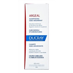 Аржеаль Себоабсорбирующий шампунь для жирных волос Argeal 200 мл, DUCRAY