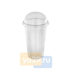 Крышка для стакана диаметр 95 мм, сфера без отверстия, PET (СП), 1000 шт.