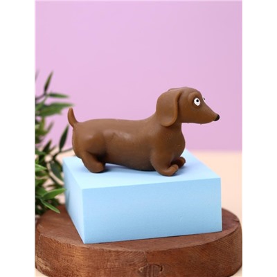 Мялка - антистресс «Stretchy dachshund», brown