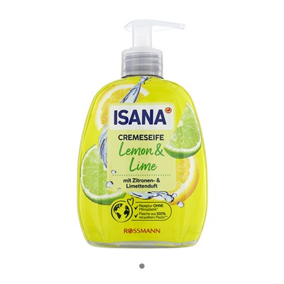 Мыло-крем д/рук ISANA Lemon&Lime/Лимон и Лайм жидкое /500мл