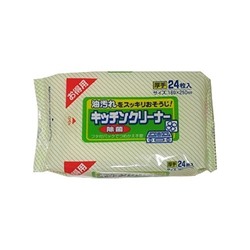 Влажные салфетки для удаления жировых загрязнений на кухне Kitchen cleaner, SHOWA SIKO 24 шт.