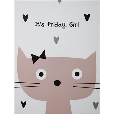 Скетчбук «It's friday, Girl», 14х20 см,  плотность 100 гр