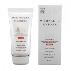 Крем солнцезащитный WHITENING UV SUN BLOCK CREAM SPF50 PA+++, JIGOTT, 70 мл