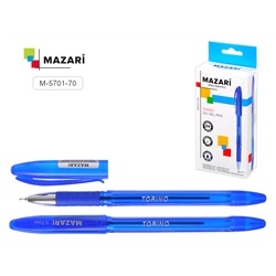Ручка шариковая Mazari TORINO синяя игольч 0.7м стержень 136.5мм M-5701-70 /24/Китай