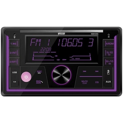 Автомагнитола Mystery MP3/WMA MAR-955 (2DIN), Bluetooth, мультицвет