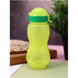 Спортивная бутылка "Fruit" с трубочкой, green (400 ml)