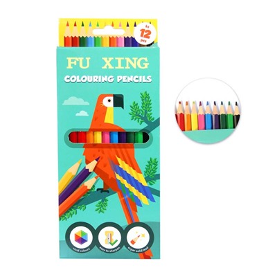 Набор цветных карандашей "Попугай" (набор 12в1)