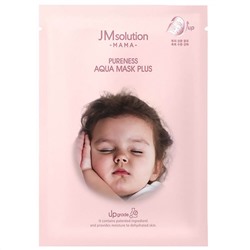 Jmsolution Маска тканевая для лица гипоаллергенная увлажняющая / Mama Pureness Aqua Mask Plus, 30 мл
