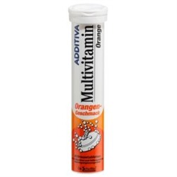 ADDITIVA (АДДИТИВА) Multivitamin Brausetabletten Orangen-Geschmack 20 шт