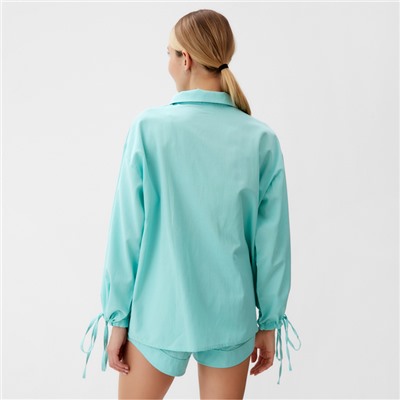 Комплект женский (блузка, шорты) MINAKU: Casual Collection цвет мятный, р-р 42