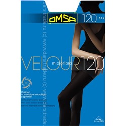 Колготки женские Velour 120 Omsa Дроп 2/Grigio Fumo