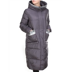 2115 DARK GRAY Пальто зимнее женское MELISACITI (200 гр. холлофайбера) размер 54
