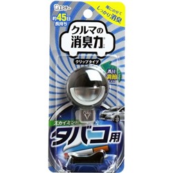 Автомобильный ароматизатор на решетку дефлектора Shoshu RIKI для устранения табачного запаха, ST  3,2 мл