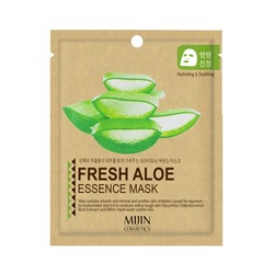 Успокаивающая тканевая маска для лица с экстрактом алоэ Fresh Aloe Essence Mask, MIJIN   25 г