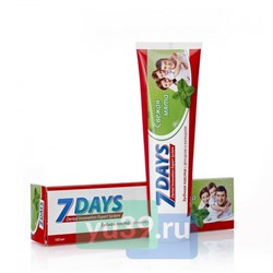 Зубная паста 7 DAYS Свежая мята, 100 мл.