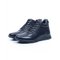 TYM762A BLACK Ботинки зимние мужские (искусственная кожа, искусственный мех) размер 40