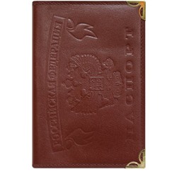 Обложка для паспорта  FB4-803 бордовый