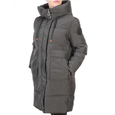 8966 SWAMP  Пальто зимнее женское CLOUD LAG CAT  (200 гр. холлофайбер) размер 50