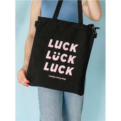 Сумка шоппер "Luck", black