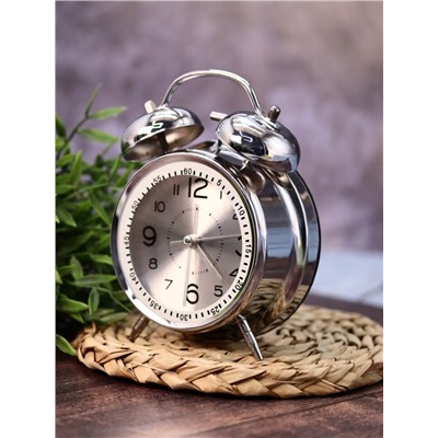 Часы-будильник "Wake up clock", grey (16,5х12,5 см)