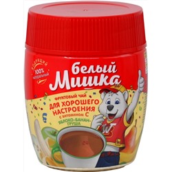 Вокруг света. Белый Мишка. Детский чай фруктовый 250 гр. пласт.банка