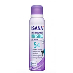 Део-спрей ISANA Anti-Transpirant Spray Invisible 5in1/Невидимый /150мл