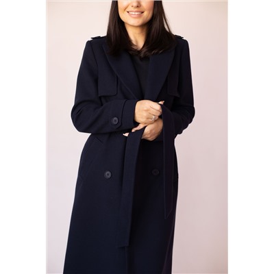Пальто женское демисезонное 23800 (синий)