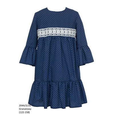 204A/S/20 Платье Темно-синий, SLY Школа 20