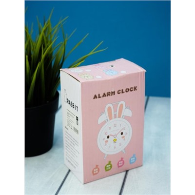 Часы-будильник «Cute rabbit», pink