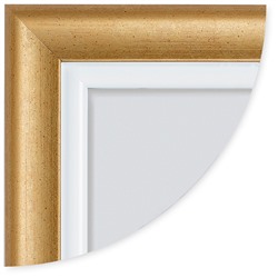 Рамка для сертификата Метрика 30x40 Gella пластик золото, с пластиком		артикул 5-42222
