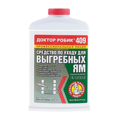 Средство по уходу за выгребной ямой Доктор Робик 409, 798 мл.